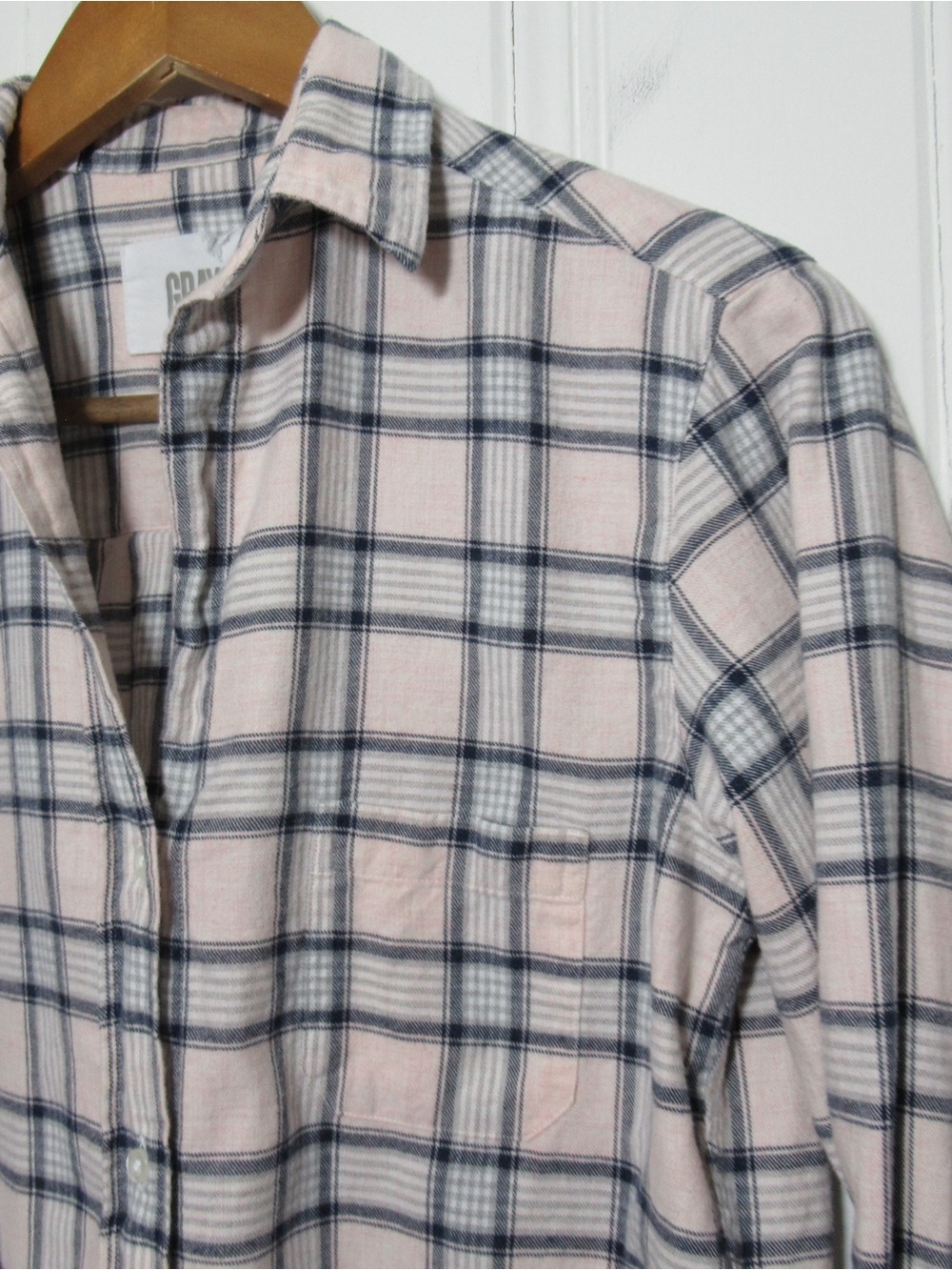 Grayson The Hero Pink Plaid Flannel Button Down Shirt Size XS - Picture 3 of 14